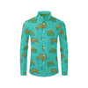 Sea Turtle Pattern Print Design T010 Men's Long Sleeve Shirt