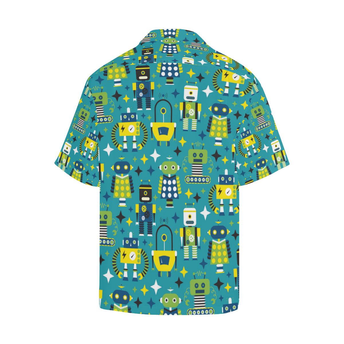 Robot Pattern Print Design A02 Men's Hawaiian Shirt