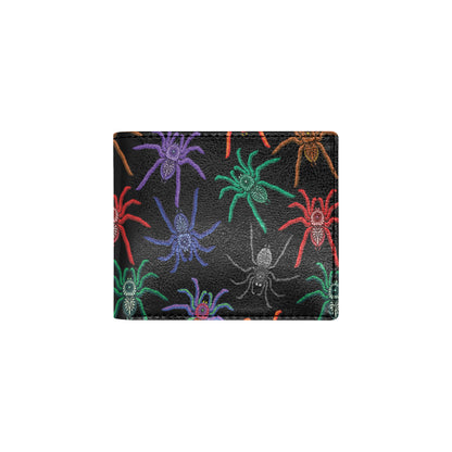 Tarantula Neon Color Pattern Print Design 03 Men's ID Card Wallet