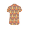 Buddha Indian Colorful Print Men's Short Sleeve Button Up Shirt