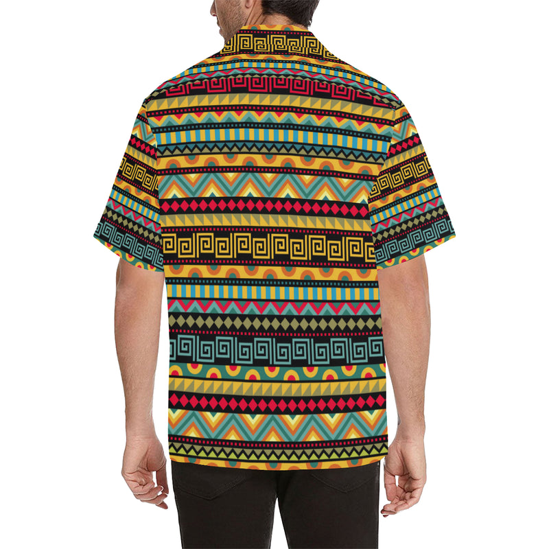 African Pattern Print Design 03 Men's Hawaiian Shirt