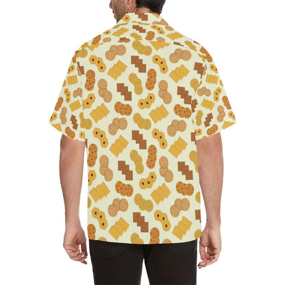 Cookie Pattern Print Design 06 Men's Hawaiian Shirt