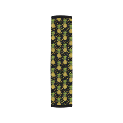 Pineapple Gold Dot Themed Print Car Seat Belt Cover