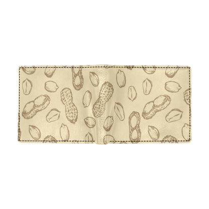 Peanut Pattern Print Design A02 Men's ID Card Wallet