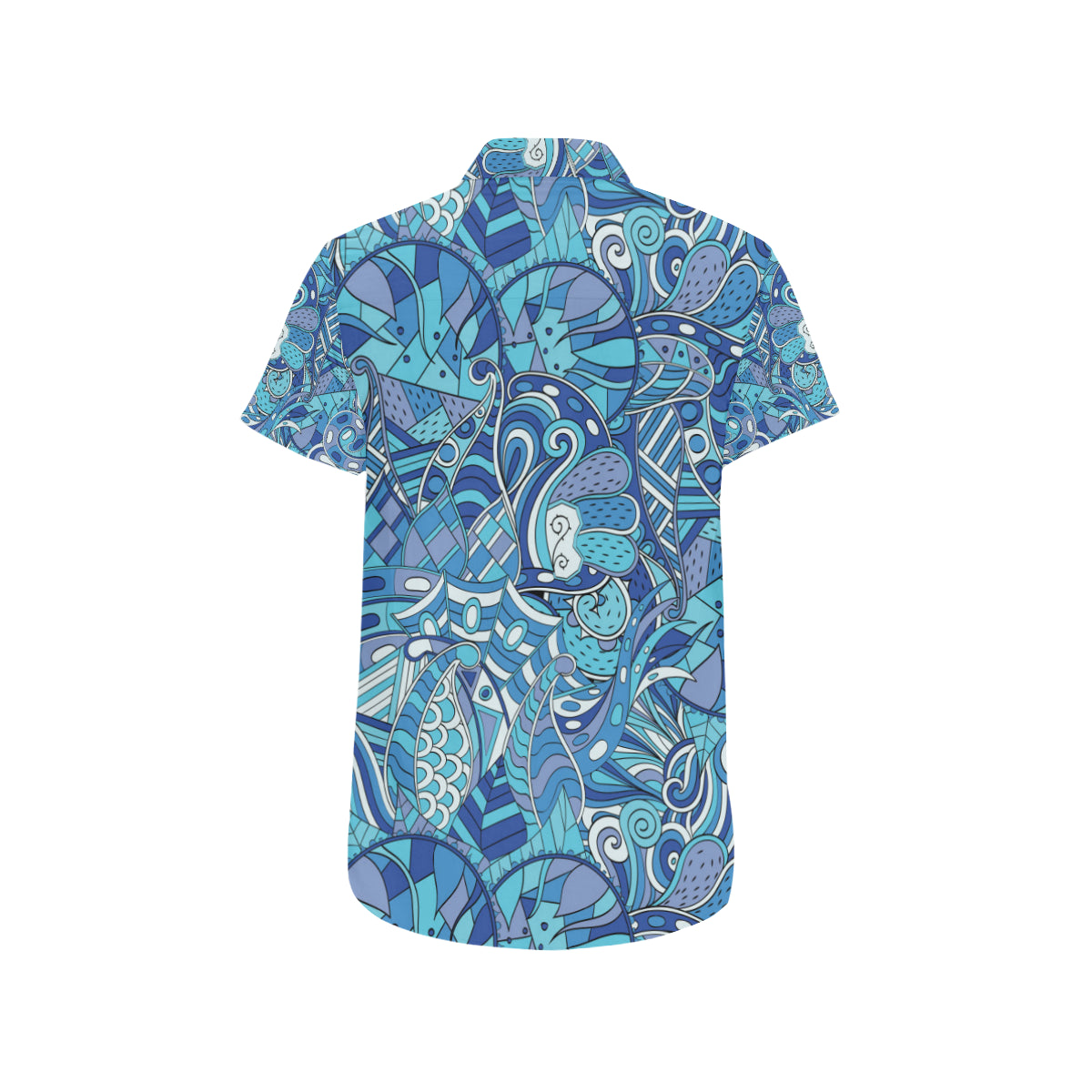 Funky Retro Pattern Print Design A02 Men's Short Sleeve Button Up Shirt