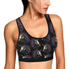 Unicorn Skull head Sports Bra