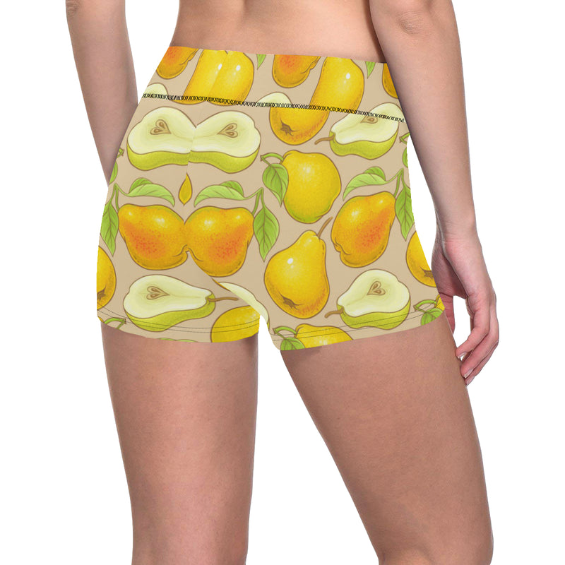 Pear Pattern Print Design PE05 Yoga Shorts