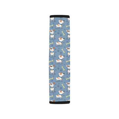 Bull Terriers Pattern Print Design 04 Car Seat Belt Cover