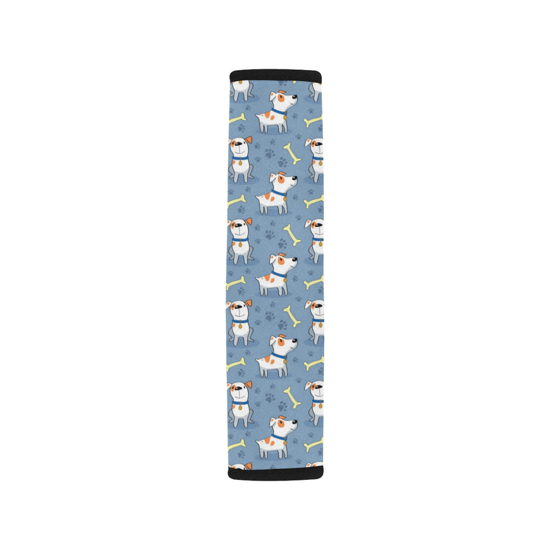 Bull Terriers Pattern Print Design 04 Car Seat Belt Cover