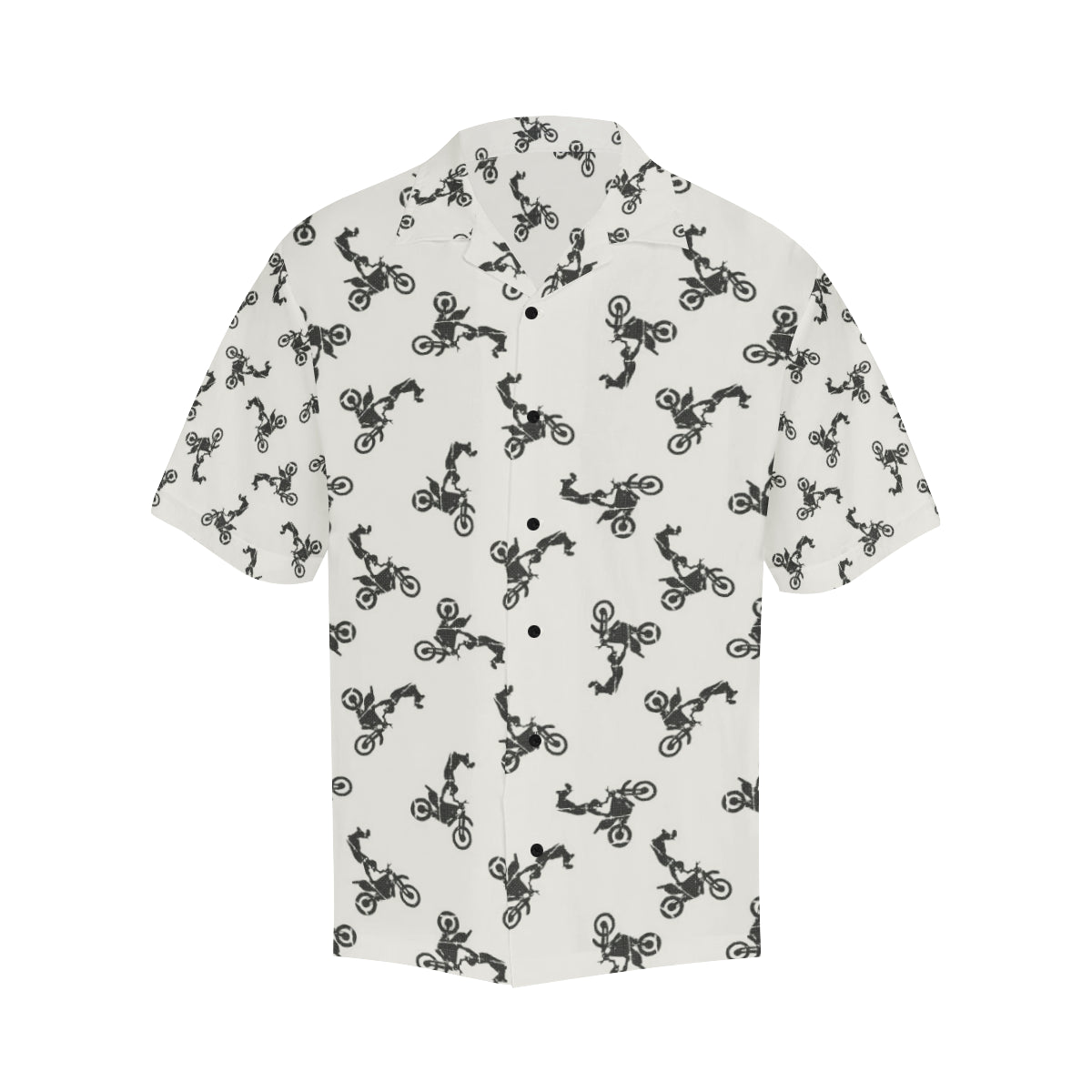 Motocross Pattern Print Design 03 Men's Hawaiian Shirt