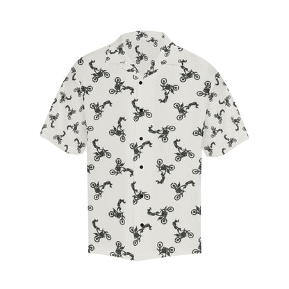 Motocross Pattern Print Design 03 Men's Hawaiian Shirt