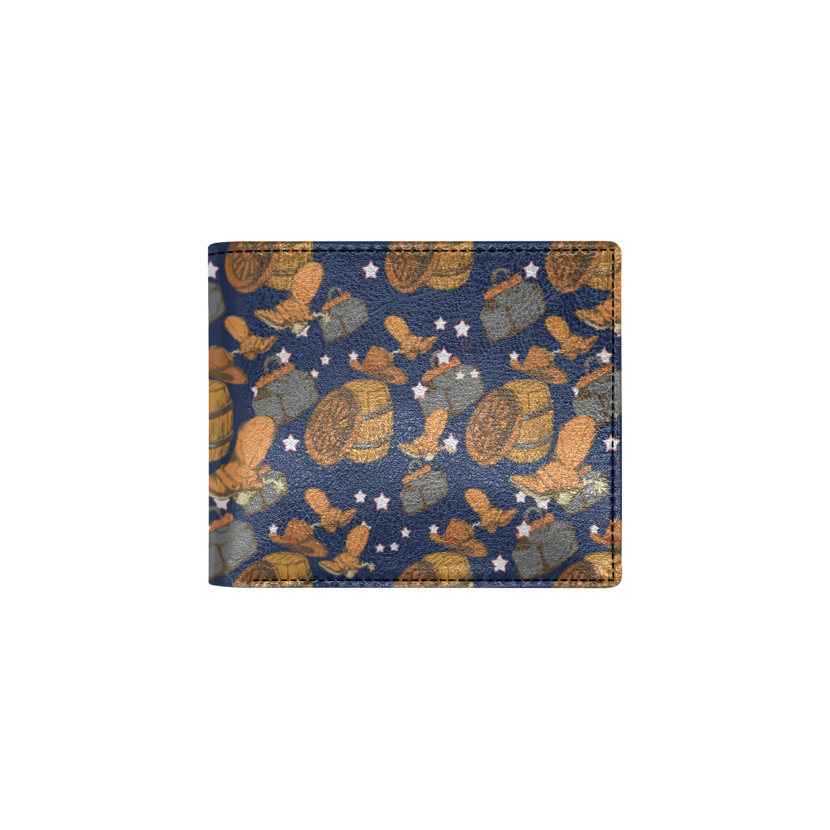 Cowboy Pattern Print Design 03 Men's ID Card Wallet