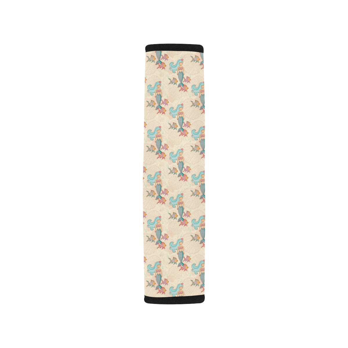 Mermaid Girl With Fish Design Print Car Seat Belt Cover