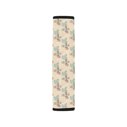 Mermaid Girl With Fish Design Print Car Seat Belt Cover