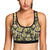 Daisy Vintage Print Pattern Sports Bra