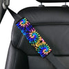 Tie Dye Rainbow Design Print Car Seat Belt Cover