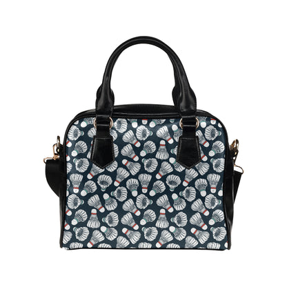 Badminton Ball Pattern Print Design 01 Shoulder Handbag