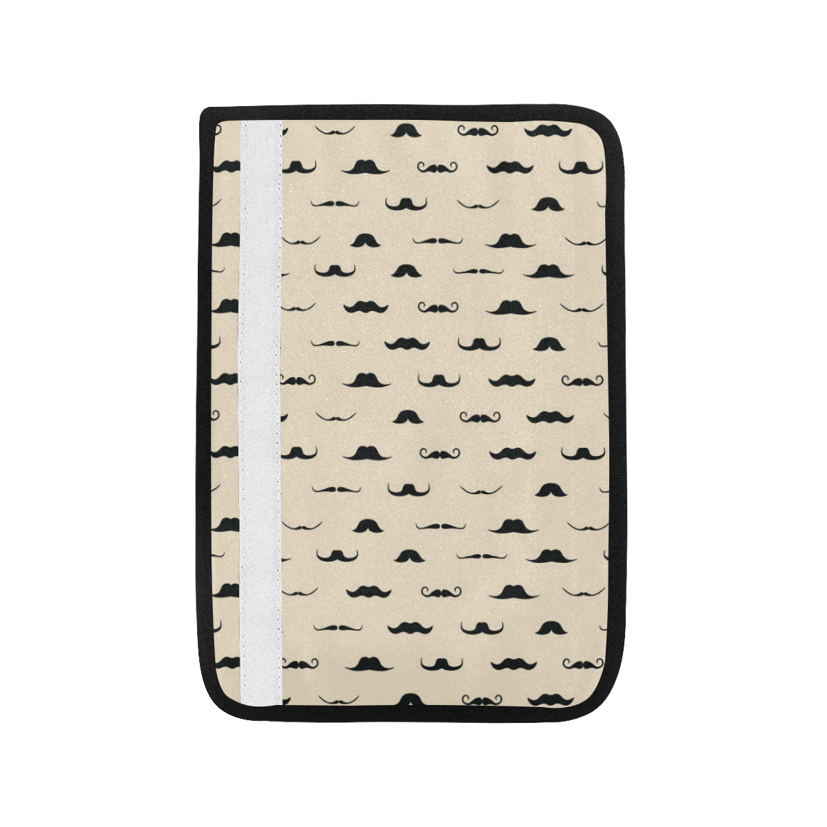Mustache Pattern Print Design A03 Car Seat Belt Cover