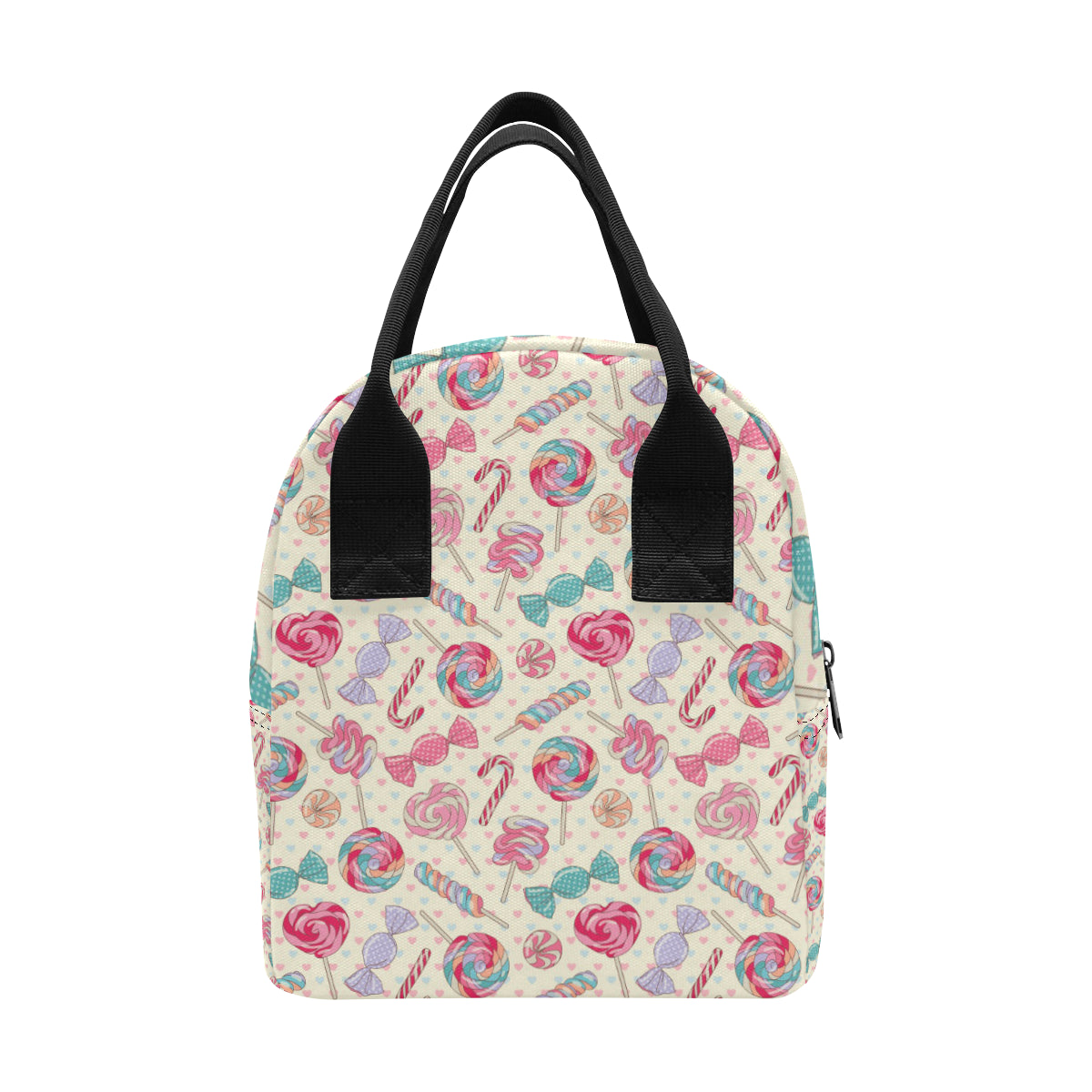 Candy Pattern Print Design CA04 Insulated Lunch Bag