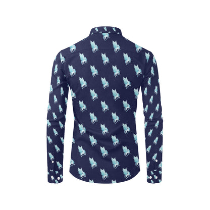 Pegasus Pattern Print Design 03 Men's Long Sleeve Shirt