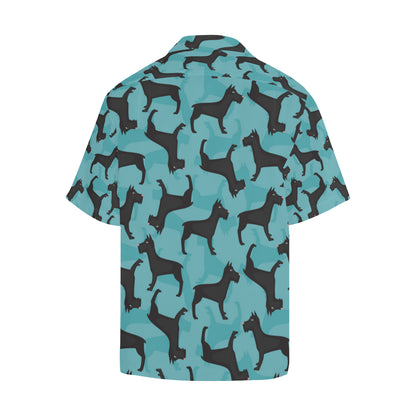 Schnauzers Pattern Print Design A01 Men's Hawaiian Shirt