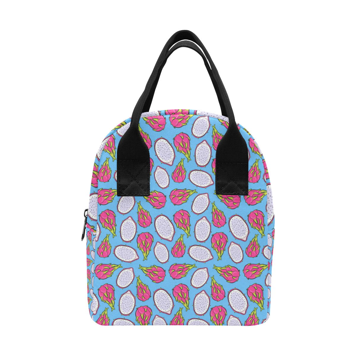 Dragonfruit Pattern Print Design DF04 Insulated Lunch Bag