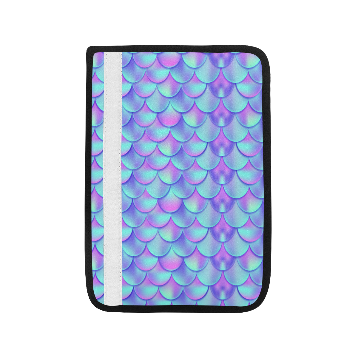 Mermaid Tail Design Print Pattern Car Seat Belt Cover