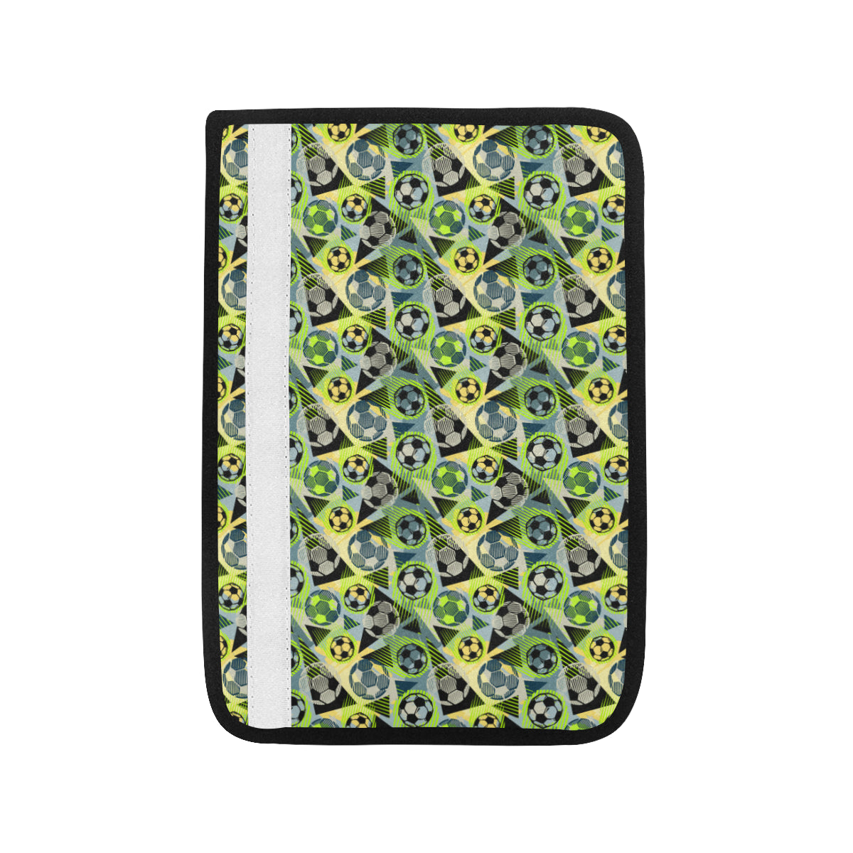 Soccer Ball Themed Print Pattern Car Seat Belt Cover