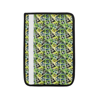 Soccer Ball Themed Print Pattern Car Seat Belt Cover