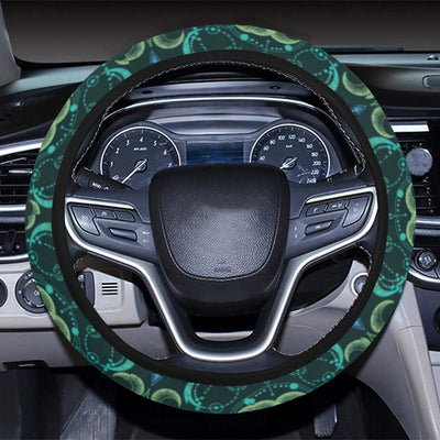 Celestial Pattern Print Design 07 Steering Wheel Cover with Elastic Edge