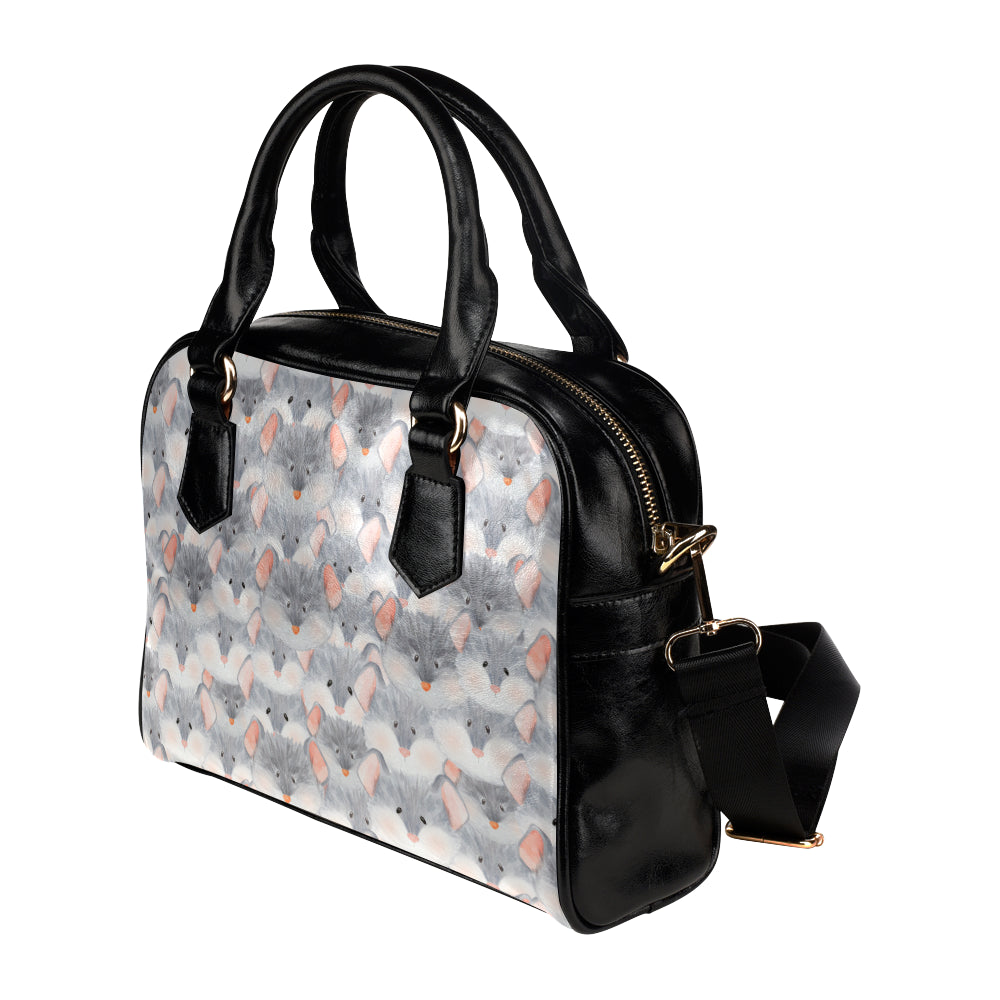 Rat Baby Pattern Print Design 02 Shoulder Handbag