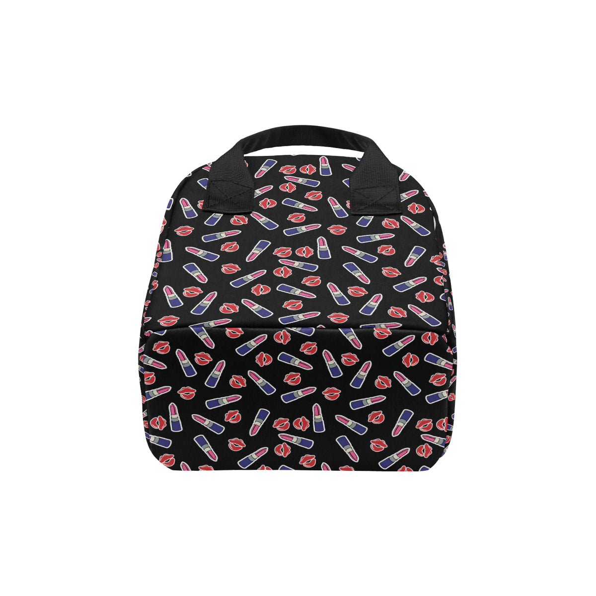 Lipstick Pattern Print Design LT01 Insulated Lunch Bag
