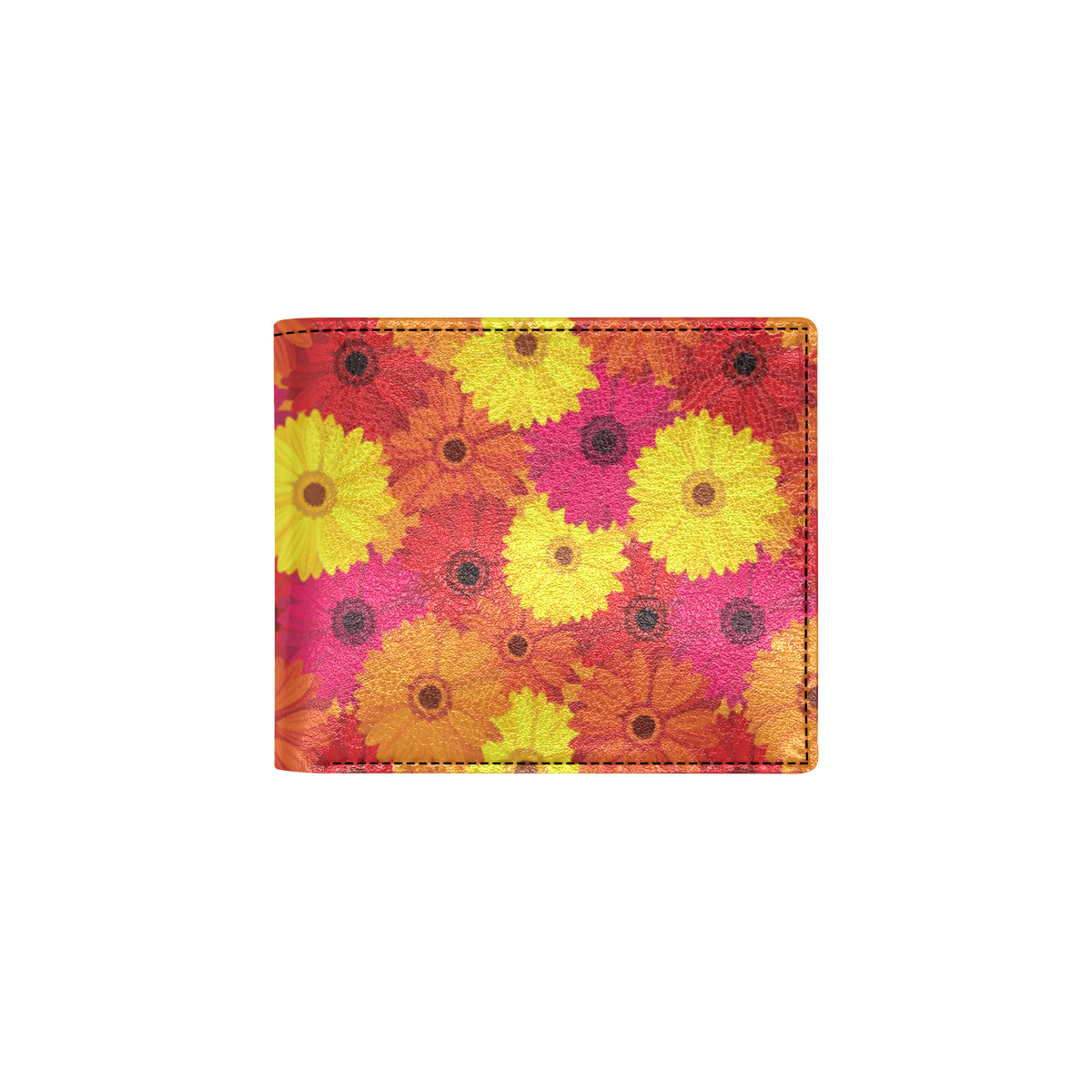 Gerberas Pattern Print Design GB05 Men's ID Card Wallet