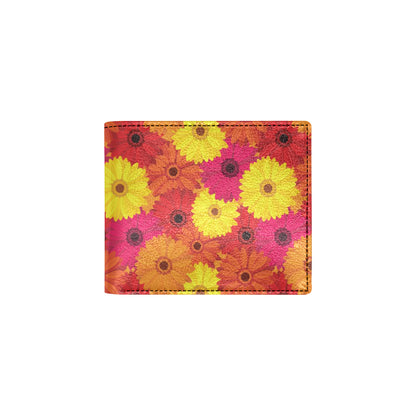 Gerberas Pattern Print Design GB05 Men's ID Card Wallet