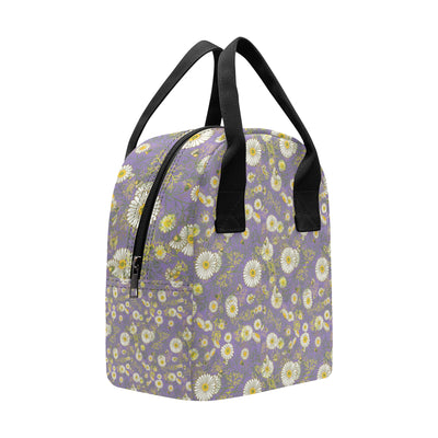 Daisy Pattern Print Design DS011 Insulated Lunch Bag