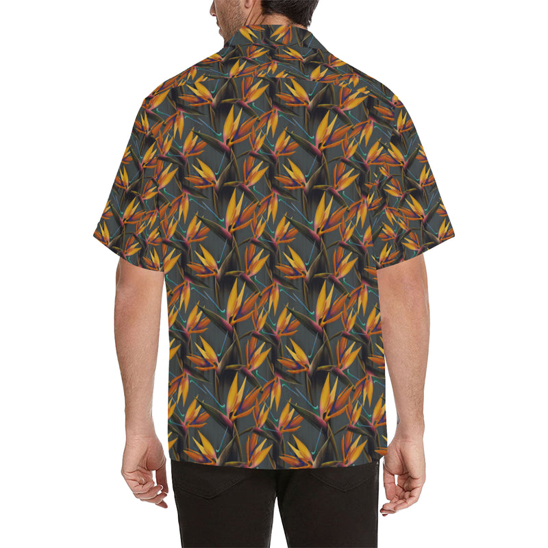 Bird Of Paradise Pattern Print Design 01 Men's Hawaiian Shirt