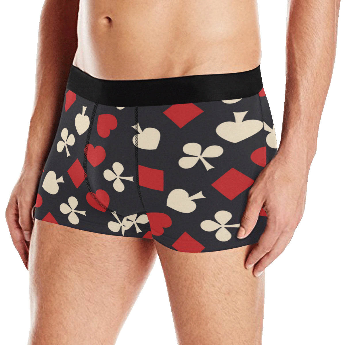 Poker Cards Pattern Print Design A02 Men's Boxer Briefs