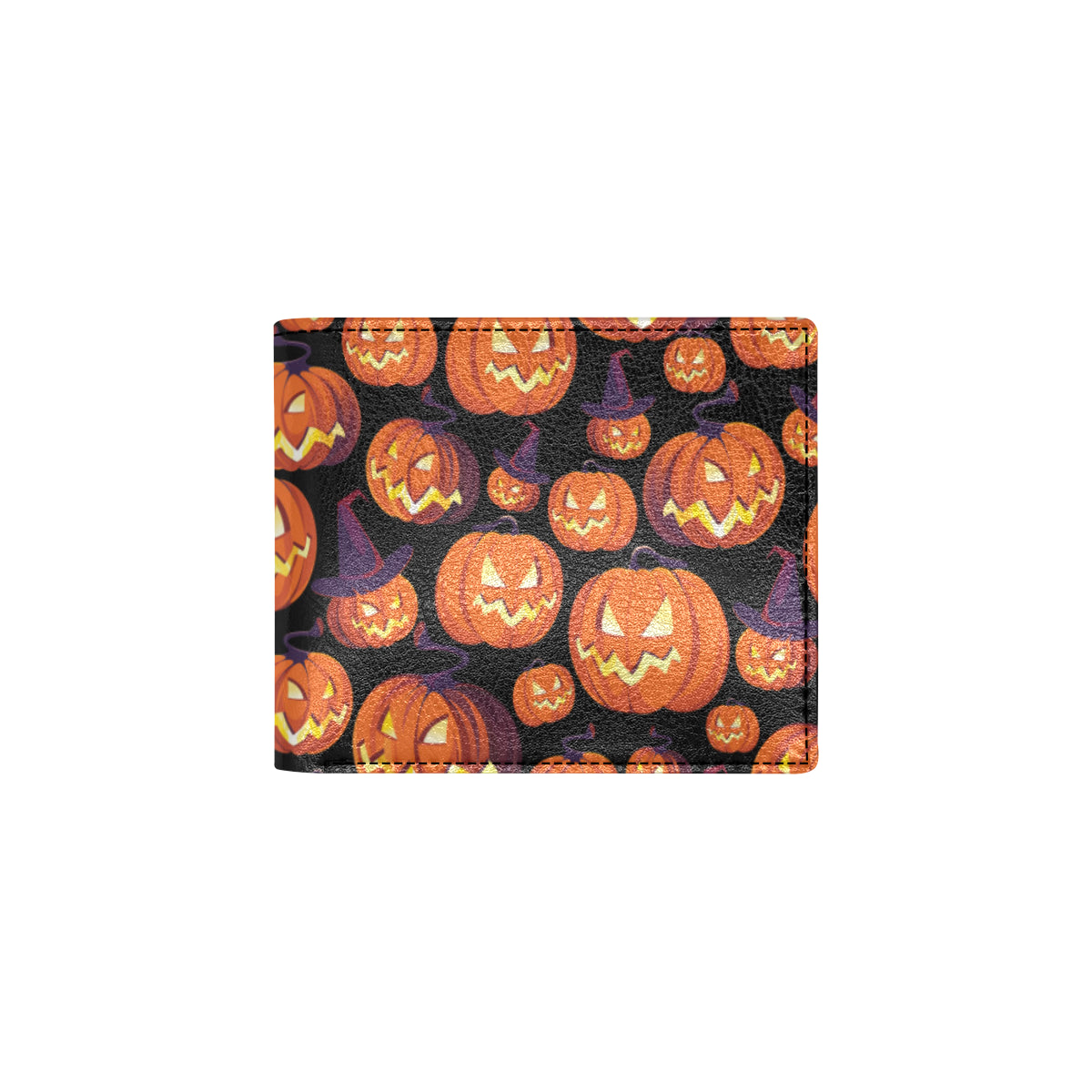Halloween Pattern Print Design 04 Men's ID Card Wallet