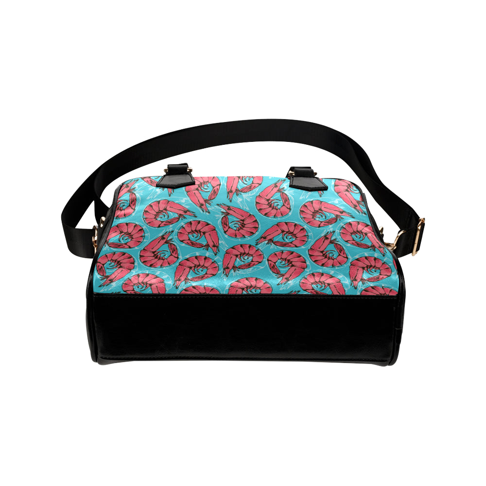 Prawn Pattern Print Design 01 Shoulder Handbag