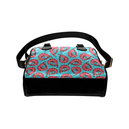 Prawn Pattern Print Design 01 Shoulder Handbag