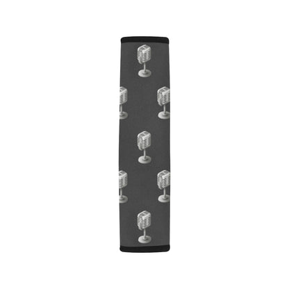 Microphone Vintage Pattern Print Design 01 Car Seat Belt Cover
