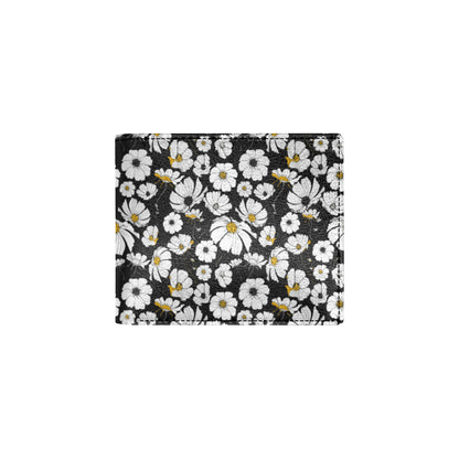 Daisy Pattern Print Design 02 Men's ID Card Wallet