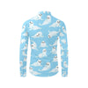 Sea Lion Cute Pattern Print Design 03 Men's Long Sleeve Shirt