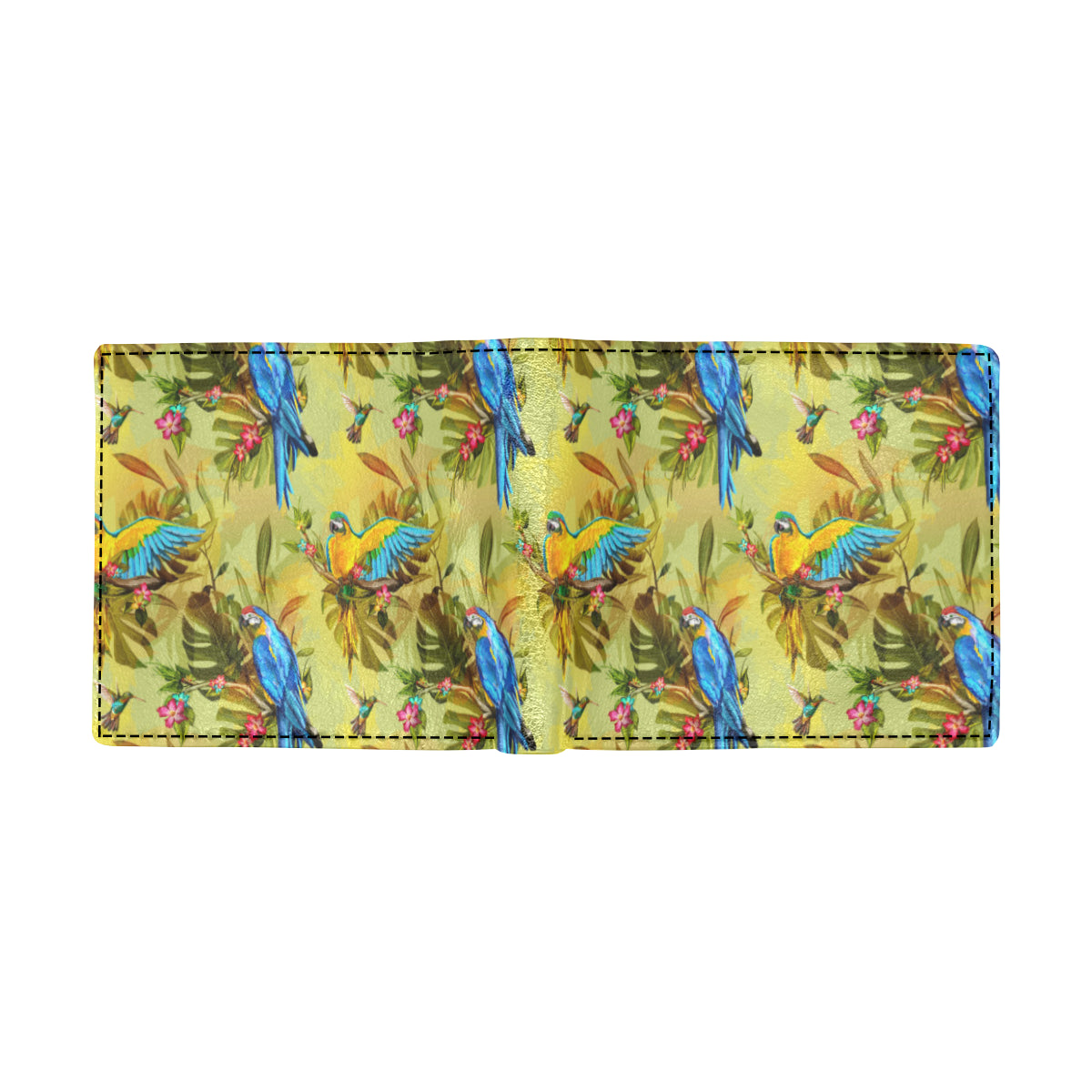 Parrot Pattern Print Design A02 Men's ID Card Wallet