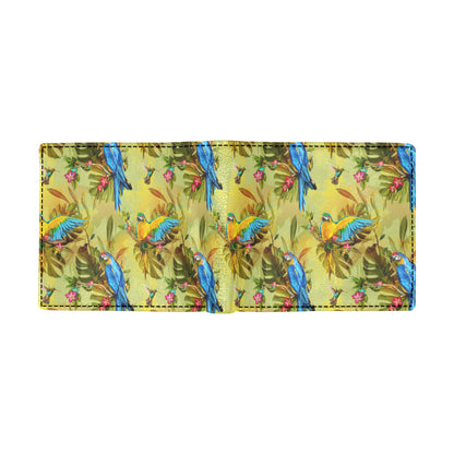 Parrot Pattern Print Design A02 Men's ID Card Wallet