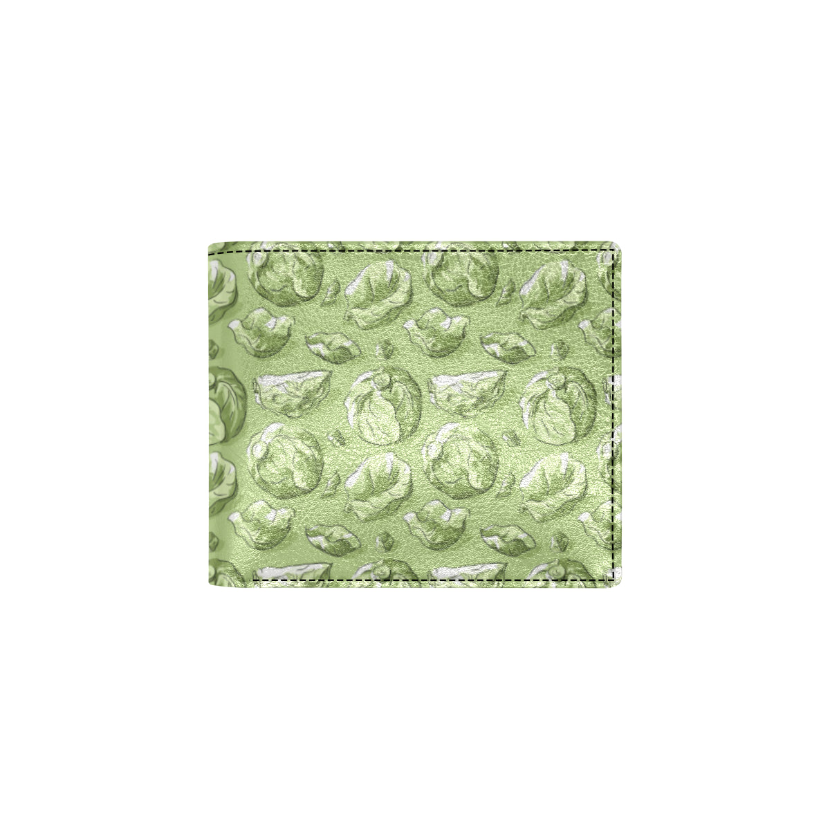 Brussels Sprouts Pattern Print Design 01 Men's ID Card Wallet