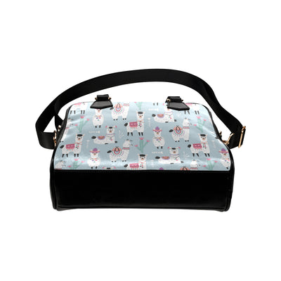 Llama Pattern Print Design 04 Shoulder Handbag