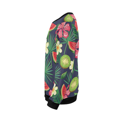 Tropical Fruits Pattern Print Design TF05 Men Long Sleeve Sweatshirt