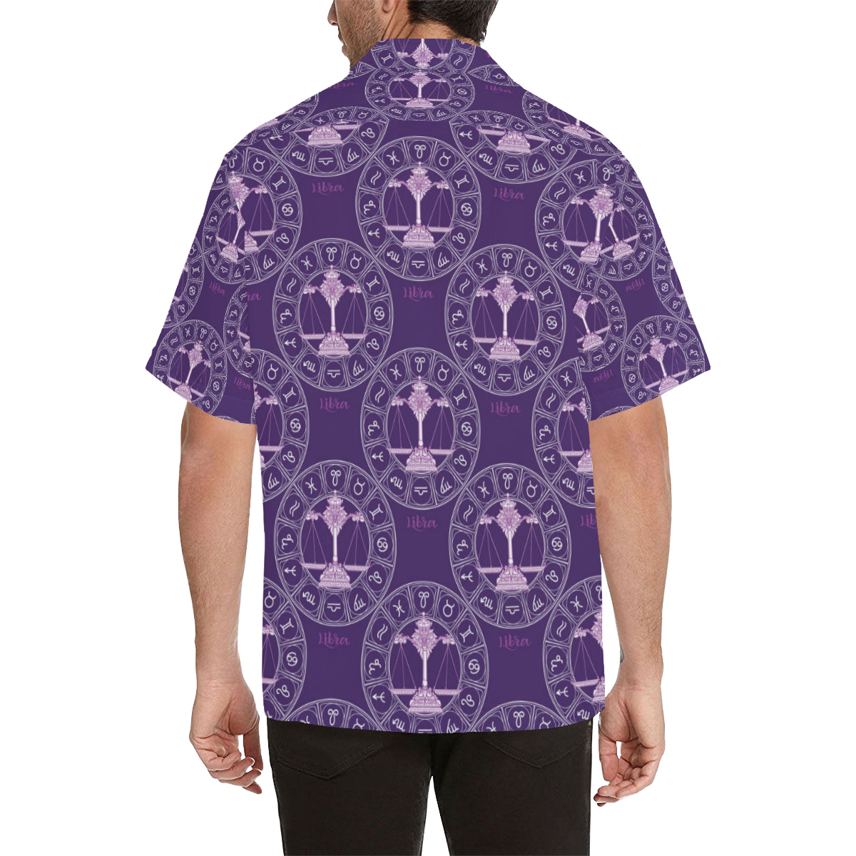Libra Pattern Print Design 03 Men's Hawaiian Shirt