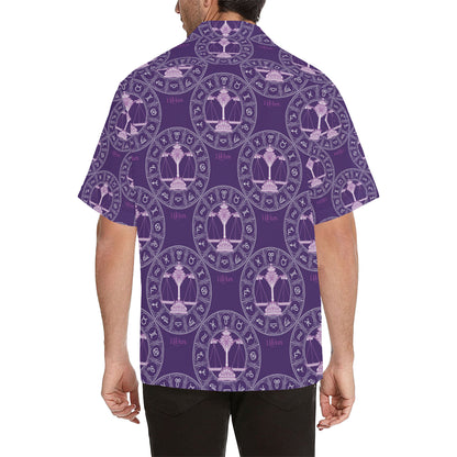 Libra Pattern Print Design 03 Men's Hawaiian Shirt